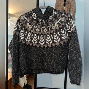 Kimchi Blue (urban outfitters) Black and White Nordic Sweater